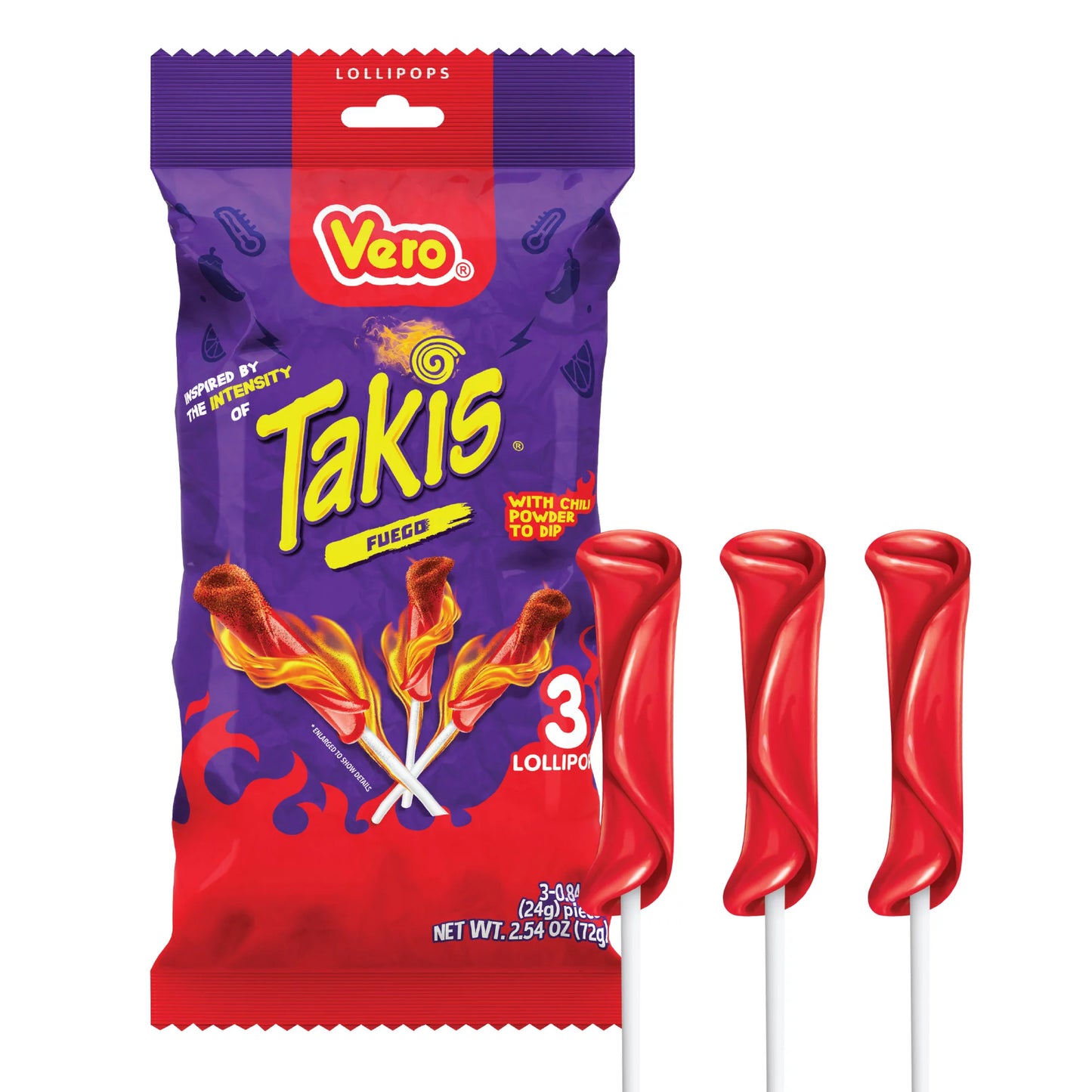 TAKIS FUEGO X3 LOLLIPOP