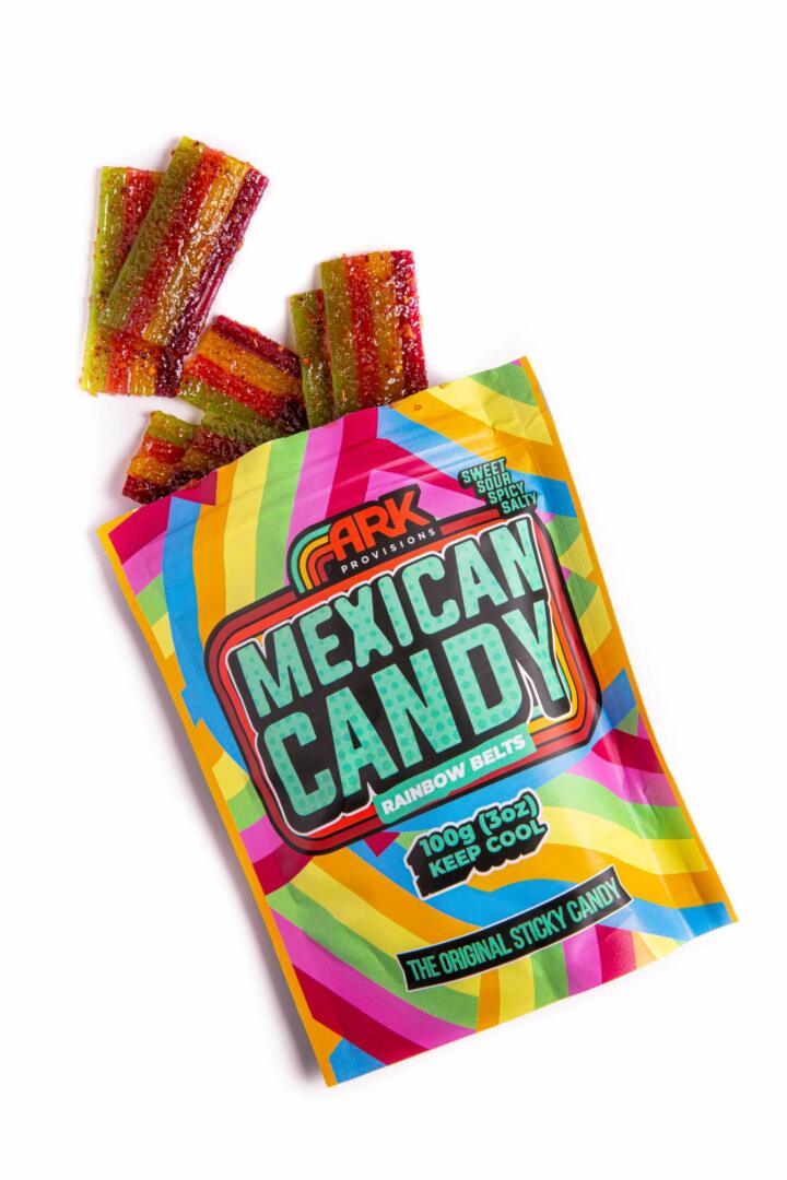 MEXICAN CANDY RAINBOW BELTS 100G