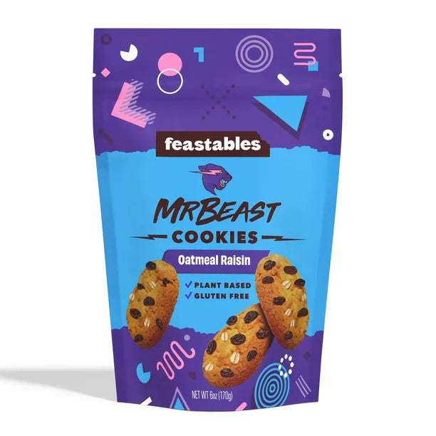 FEASTABLES MR BEAST COOKIES OATMEAL RAISIN