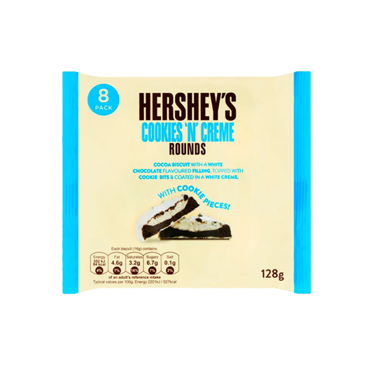 HERSHEY'S COOKIES N CREME ROUNDS 8 PACK